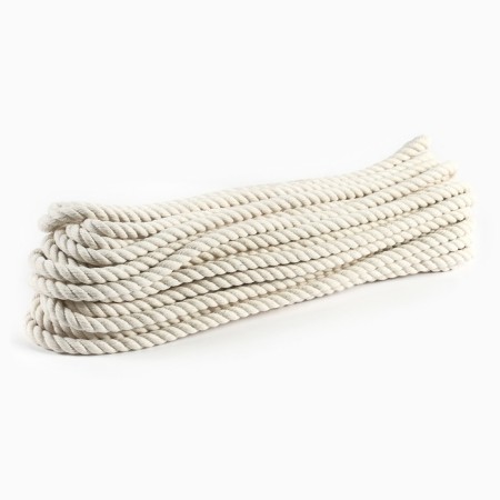 Cotton rope 10 mm (20 m) white, motor
