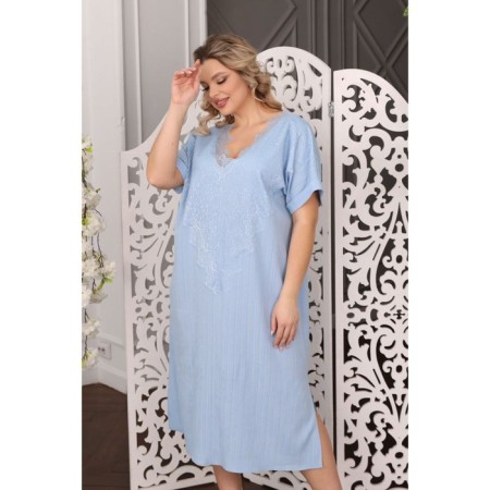 Women's dress, size 54, blue color-5