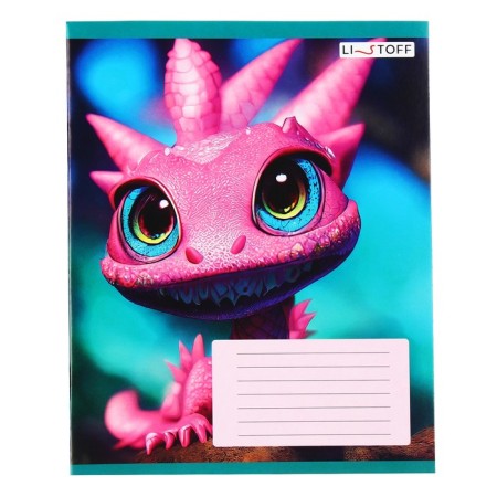 Notebook of 18 sheets in the Dragon line, covered Cardboard, block 60g/m2, mix, 5 types-5