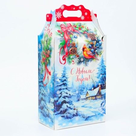 New Year. Gift box New Year's corporate party "Dream" with animation 20.3 x 12.3 x 41 cm.-2
