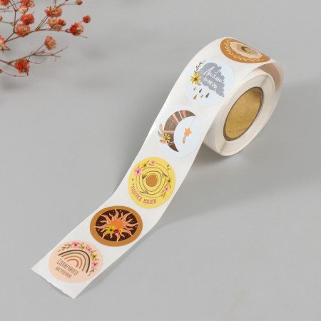 Stick Paper "weather. Boho" d = 2.5 cm 252 pcs in roll-1