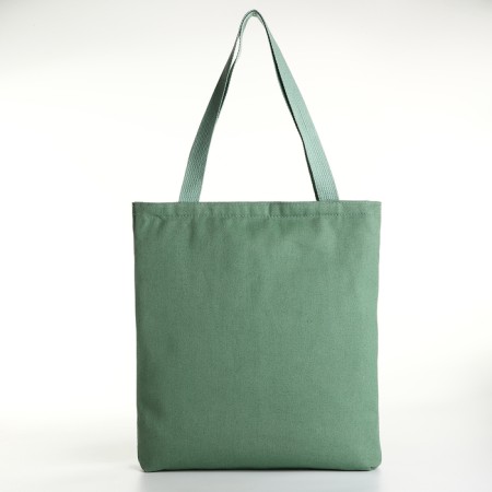 Soper bag with lightning, from textiles, green color-1