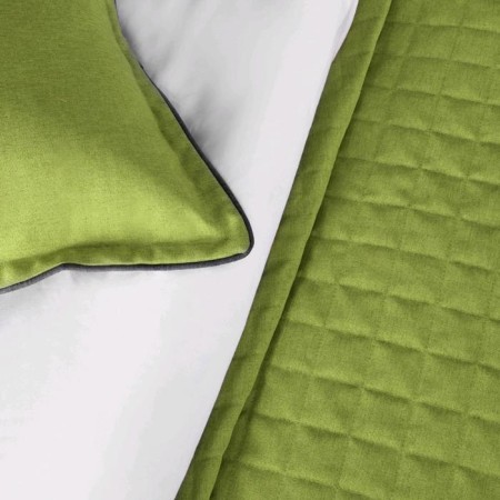 Set "Ibiza": a bedspread 160 x 220 cm, pillowcases 40 x 40 cm - 2 pcs, green-3