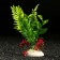 Artificial aquarium plant, 18 x 9 x 14 cm, red