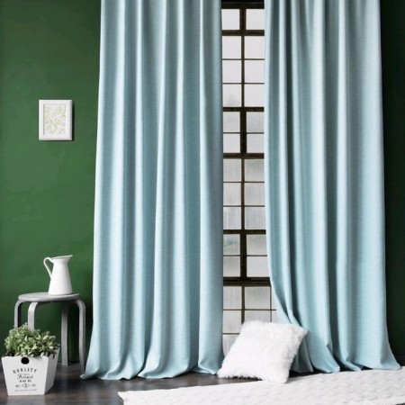 Set of curtains "Baddy", size 200 x 270 cm - 2 pcs, picking - 2 pcs, blue