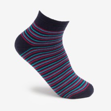 Women's terrible socks shortened, blue color, size 23-25