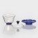Glass Glass Pian for tea, 250 ml, with a stand and a lid