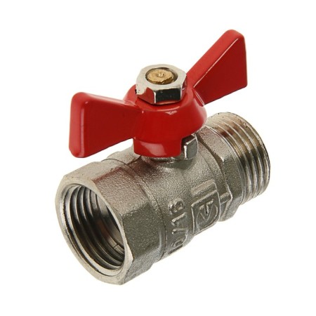 Ball ball Valtec compact, internal/outer thread 1/2 ", butterfly-1