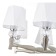 Suspended lamp 8x60W E27, size 90.5x90.5x83 cm