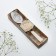 A teaspoon spoon with an engraving "Natalia", in a gift box, 3 x 15 cm.