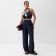 Women's trousers, free cut MIST MUSLIN size XS, col. grey