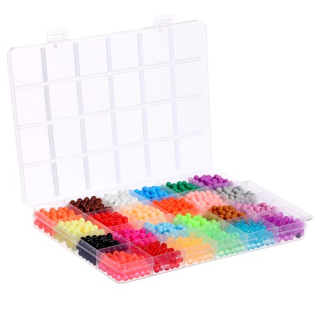 New Year. Aquamosaic "New Year's set", 2400 balls, 24 figures-13