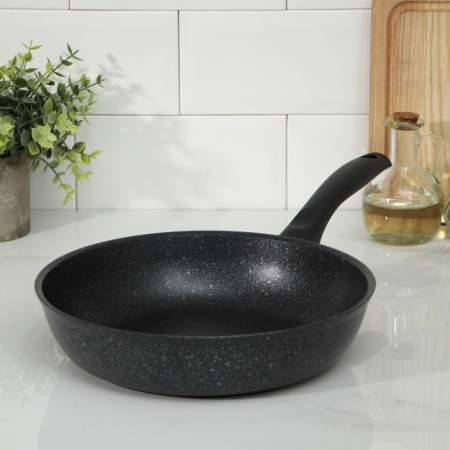 Pan, d = 26 cm, h = 9.5 cm, anti -stick coating, color dark marble