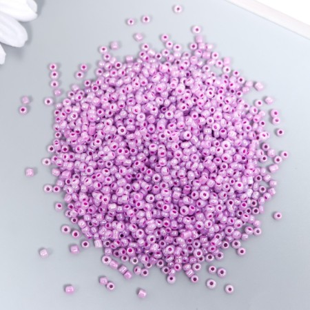 Glass glass 12/0 "Color middle. Lilac" 30 g