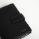 Male purse on the button, department for auto documents, black color