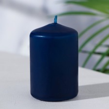 Candle - cylinder, 4 × 6 cm, 9 hours, azure
