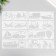 Stencil with curly edge "Vehicles" set of 8 pcs 17x6 cm