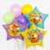 Foil ball 22 “Korzhik. Three Cats”, star, 1 pc. In packaging