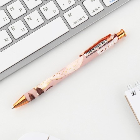 Automatic plastic pen “wise teacher”, ball 7.0 mm, blue paste.-3