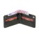 Wallet, kobovnaya button, black, smooth