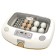 Incubator, 20 eggs, automatic coup, 65 V, with ovoscope, rcom