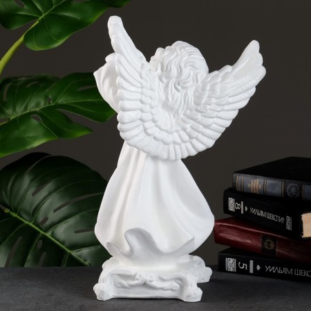 Luminous figure "Angel with a lantern" 23x14x38cm-3