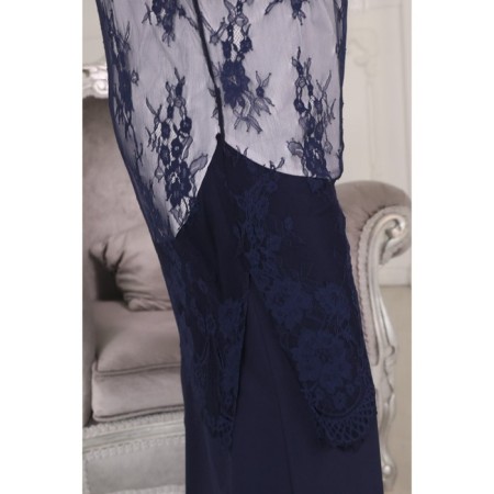Women's tunic, size 54, blue color-9