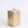 Candle "Square" in the candlestick of gypsum, 5x8cm, gold