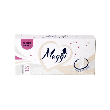 Hygienic tampons Meggi Super, 3 drops, 16