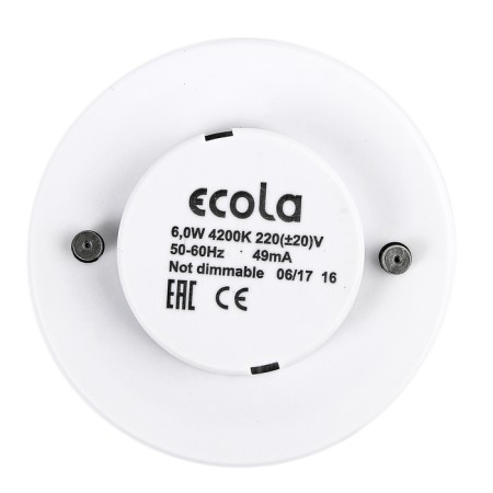 LED LED ECOLA LIGHT, GX53, 6 W, 4200 K, 220 V, 27x75 mm, matte glass-2