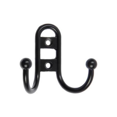 Hook furniture tundra TKD016, two -rod, black-1