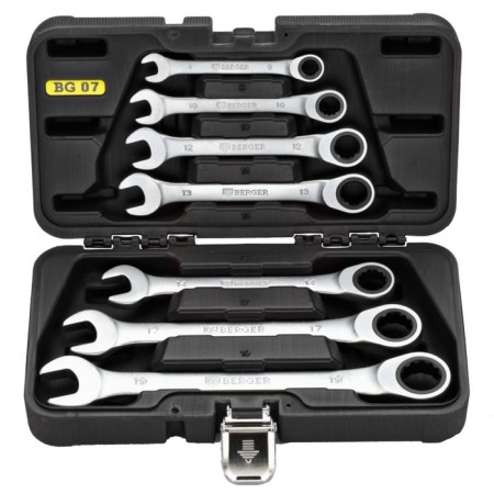 Key set Berger BG-7SCRW, fragmentation, combined, 7 items in the case