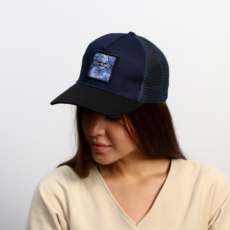 Men's cap with a net "Night", blue color, rn 56-5