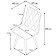 Dining stool Polini Home Rio Sm, color gray-black