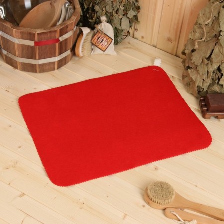 Bath mat "rectangle" red