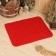 Bath mat "rectangle" red