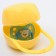 A container for storing and sterilizing children's nipples and dummy, yellow color