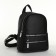 Women's backpack on lightning, black color