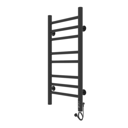 Two -heated towel rail Laris lavender ChKCh, 300x700 mm, 8 crossbars, right, black-6