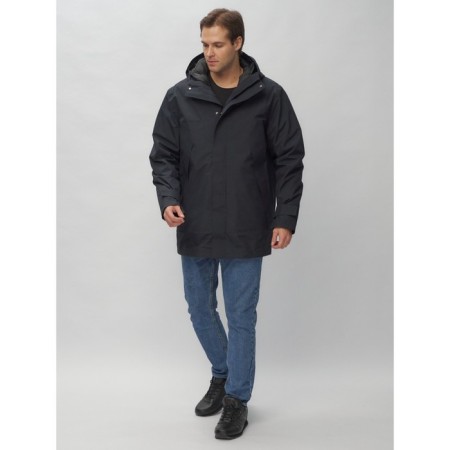 Male jacket-park, size 48, dark blue color-1
