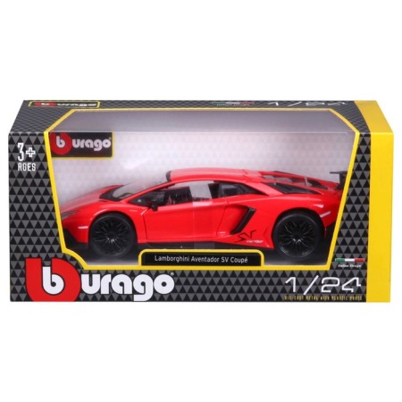 BBURAGO Lamborghini Aventador LP 750-4 SV, Die-Cast, 1:24, Red color-11