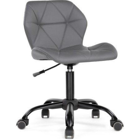 Computer chair Wald Metal/Eco -leather, black/gray 47x54x70 cm