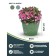 Kashpo for flowers and plants, 12l green grass 31x31x24.5cm