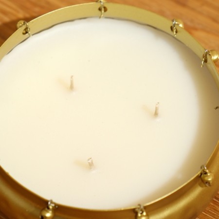 Aromatic candle "GHUNGROO OURLI" 120 gr, soy wax, Black Oudh-3