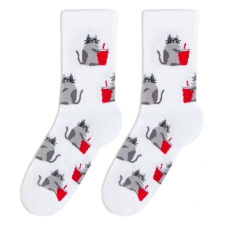 Gift set of thermos and socks 3 pairs KAFTAN CAT, p. 37-39 (23-25 ​​cm)-3