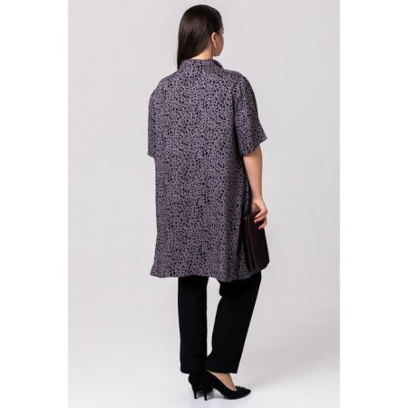 Women's tunic, size 64, dark gray color-4