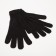 Female gloves, black color, size 18