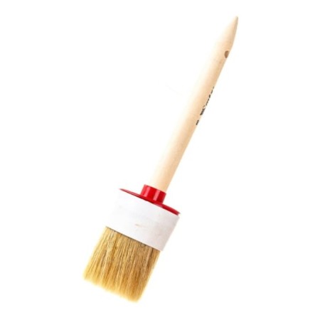 Round MTX brush, No. 18, natural bristles, wooden handle-2