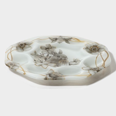 Glass stand for the eggs of the Dolyan "Rabbit", 8 cells, 22 × 22 cm-3