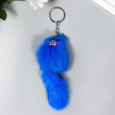Fluffy on a ring 6.5 x 6.5 x 14 cm, Mix color-1